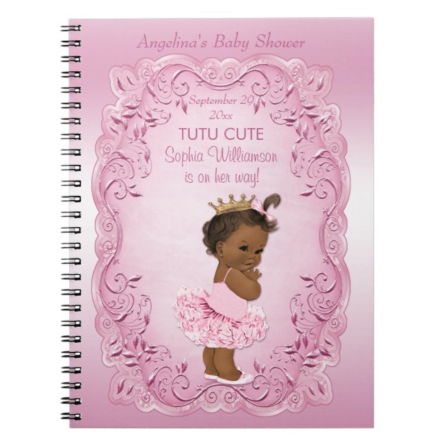 Cuaderno Libro de visitas étnico de princesa Tutu Cute Baby (Frente)