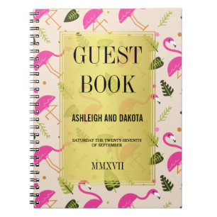 Cuaderno Libro de visitas Fabulosos flamencos modernos de