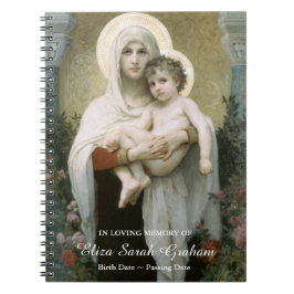 Cuaderno Libro de visitas fúnebre el | Madonna de los rosas