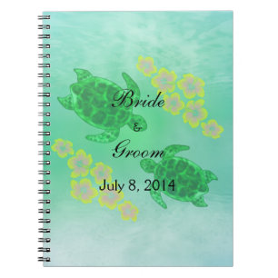 Cuaderno Libro de visitas hawaiano de la boda de Honu