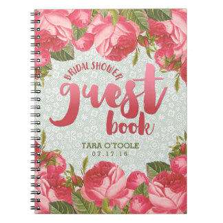 Cuaderno Libro de visitas nupcial de la ducha del cordón