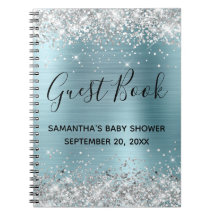 Libro de visitas para baby shower de bebé con bril
