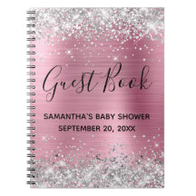Libro de visitas para baby shower de bebé niña con