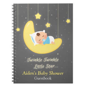 Cuaderno Libro de visitas para baby shower de Twinkle Twink