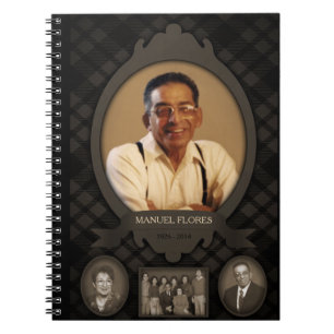 Cuaderno libro de visitas para conmemoración de fotografías