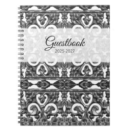 Cuaderno Libro de visitas plateado