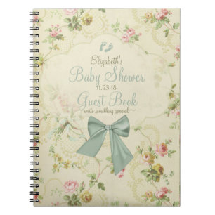 Cuaderno Libro de visitas sabio de Baby Shower del arco de