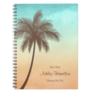 Cuaderno Libro de visitas tropical del dulce 16 de la