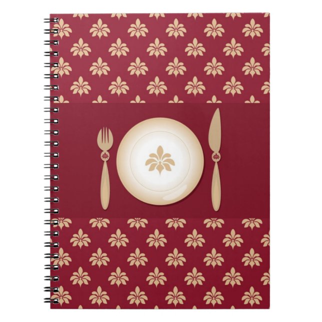 Cuaderno libro del cocinero del vintage (Frente)