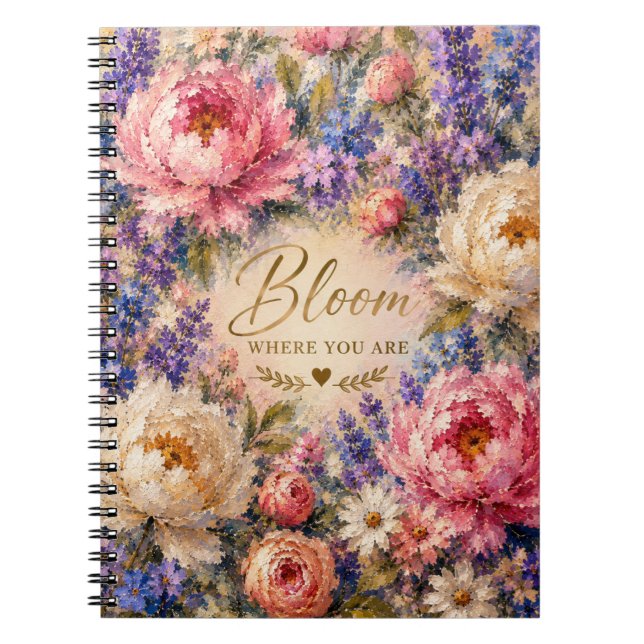 Cuaderno Libro Florece Donde Estás (Frente)