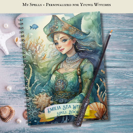 Cuaderno Libro Grimoire de hélices en el mar adolescente