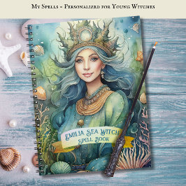 Cuaderno Libro Grimoire de hélices en el mar adolescente