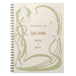 Cuaderno Libro Guestbook de White Lilies