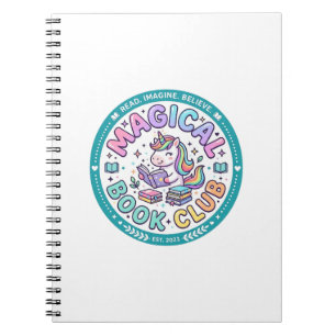 Cuaderno Libro Mágico Club de Camiseta Divertida Unicornio