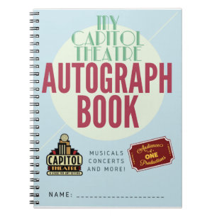 Cuaderno ¡Libro personal del autógrafo del capitolio!