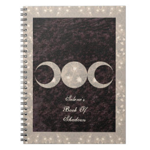 Cuaderno Libro remilgado del diseño de la luna del BOS