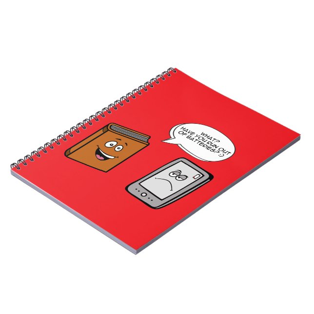 Cuaderno Libro vs libro electrónico (Lado Izquierdo)