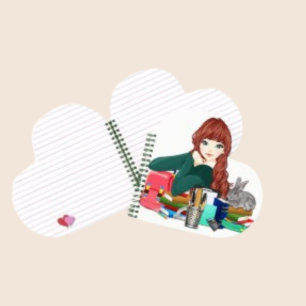 Cuaderno Libros: Bloc de notas de Chica de educación