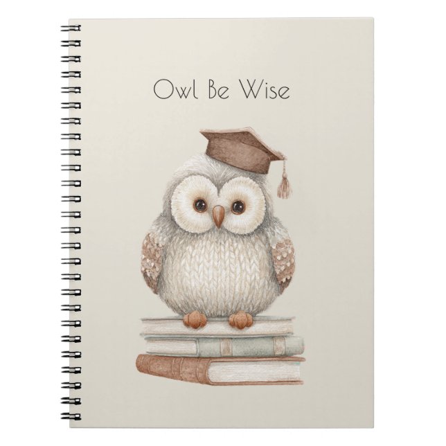 Cuaderno Libros Búho Será Sabio (Frente)