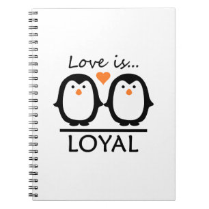 Cuaderno Libros de amor de pingüino