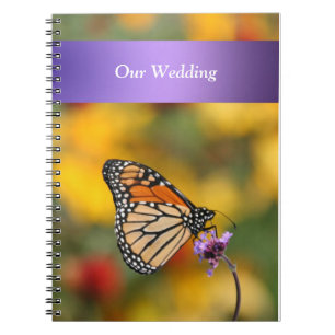Cuaderno Libros de Bodas de mariposa monarca