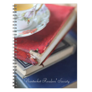 Cuaderno Libros de época con un club de té