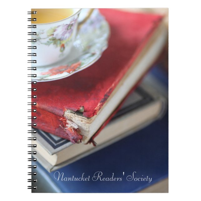 Cuaderno Libros de época con un club de té (Frente)