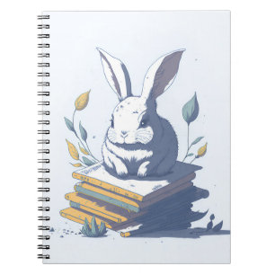 Cuaderno libros de estudiantes de conejo de pascua