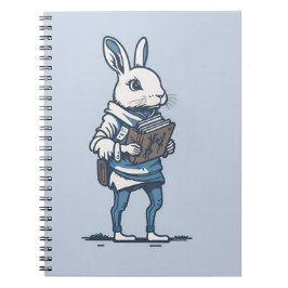 Cuaderno libros de estudiantes de conejo de pascua