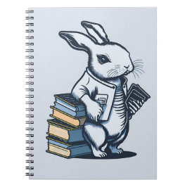 Cuaderno libros de estudiantes de conejo de pascua
