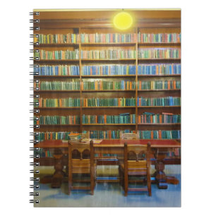 Cuaderno Libros de la Biblioteca de Colores de Agua,