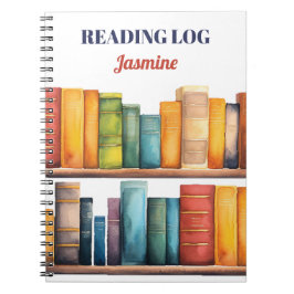 Cuaderno Libros Estudiantes Maestros Leyendo Monogramado