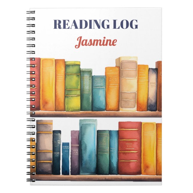 Cuaderno Libros Estudiantes Maestros Leyendo Monogramado (Frente)