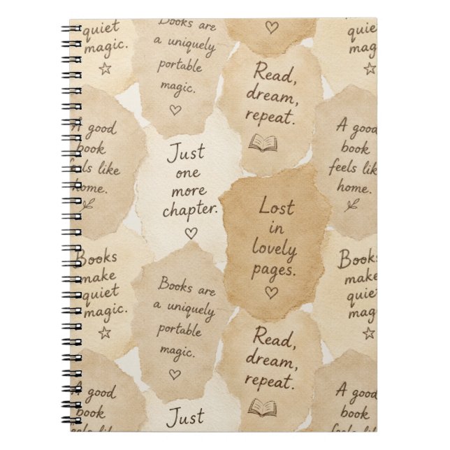 Cuaderno Libros mágicos de crema inspiradores   (Frente)