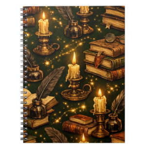 Cuaderno Libros Mágicos de la Oscura Academia Vintage