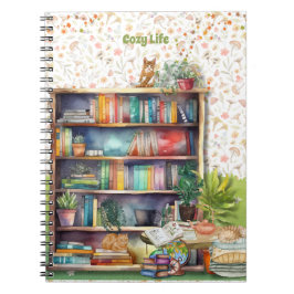 Cuaderno Libros y amantes de los gatos hipotecan la jubilac