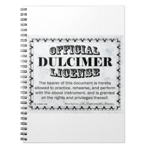 Cuaderno Licencia Dulcimer