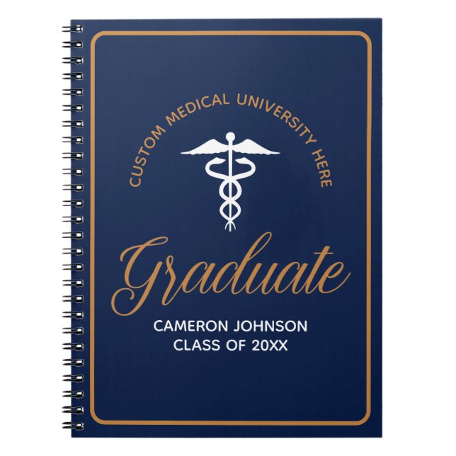 Cuaderno Licenciatura en Medicina de Oro Azul de la Marina  (Frente)