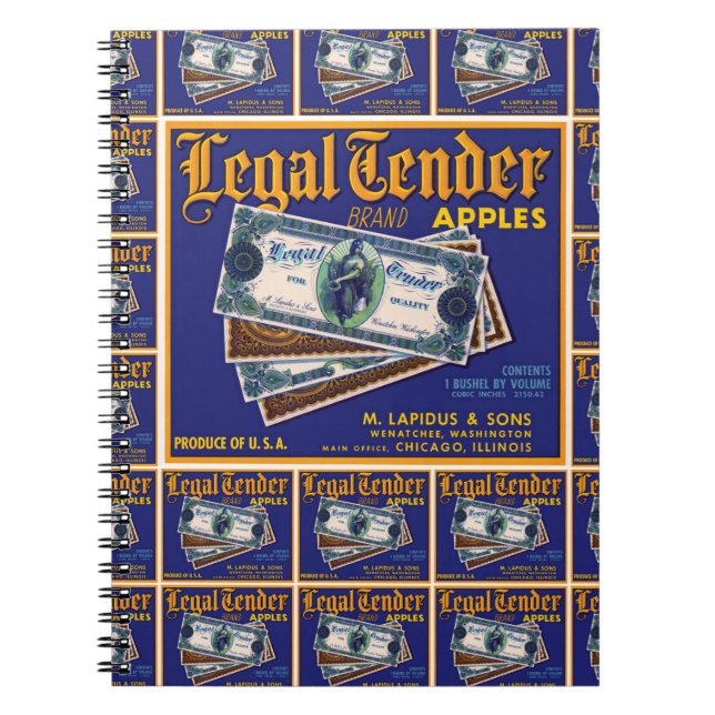 Cuaderno Licitación legal Manzanas multi-impresión (Frente)