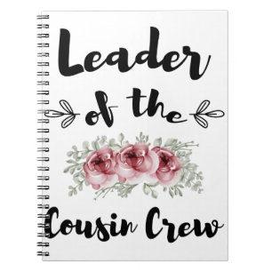 Cuaderno Líder Del Crew De Primos Camiseta Divertida De Pri