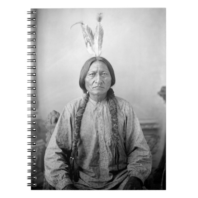 Cuaderno Líder lakota sacudiendo a indígenas norteamericano (Frente)