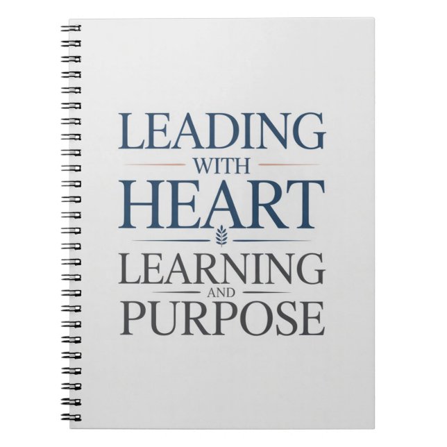 Cuaderno Liderar con corazón, aprendizaje y propósito (Frente)