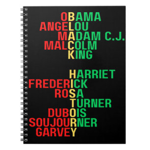 Cuaderno Líderes del Mes de la Historia Negra Melanin Bruh