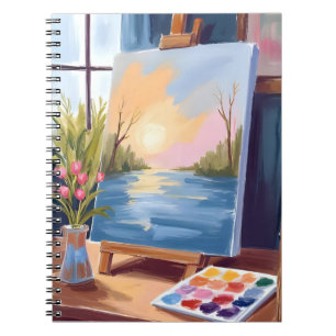 Cuaderno Lienzo de artista   Pintura de acuarela pastel