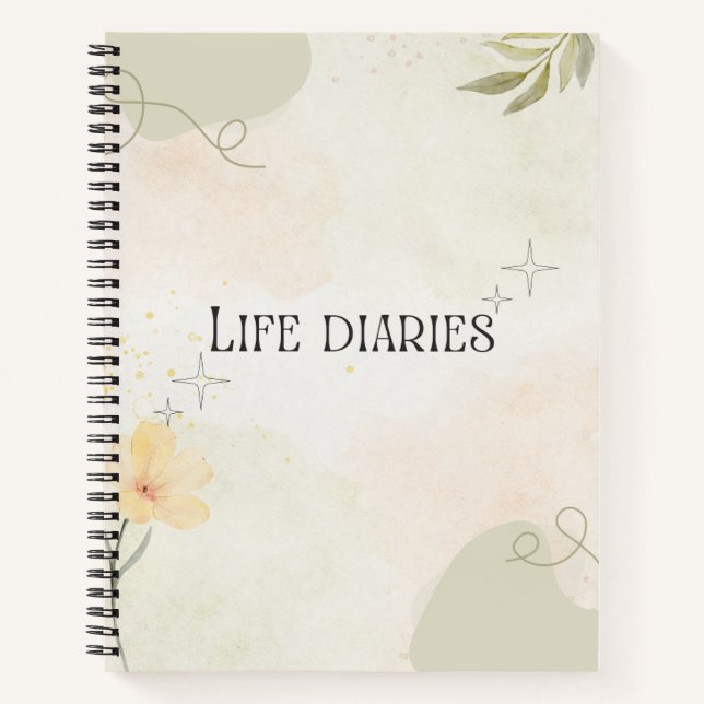 Cuaderno Life Diaries (Anverso)