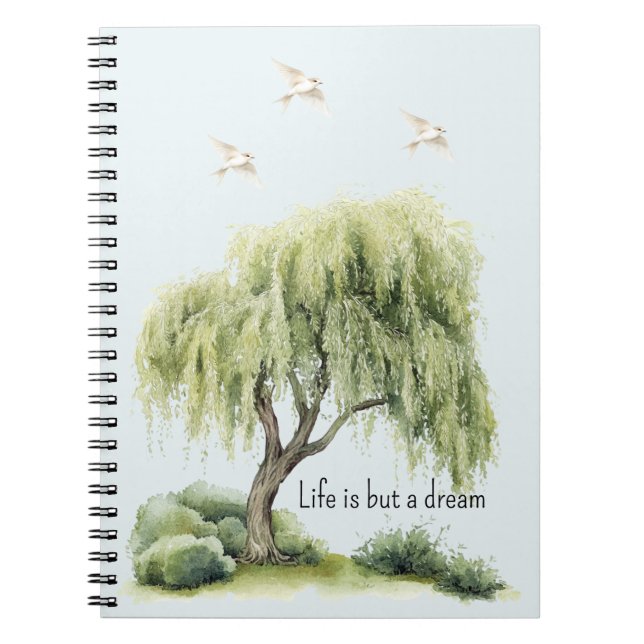 Cuaderno Life is a dream Tree Birds (Frente)