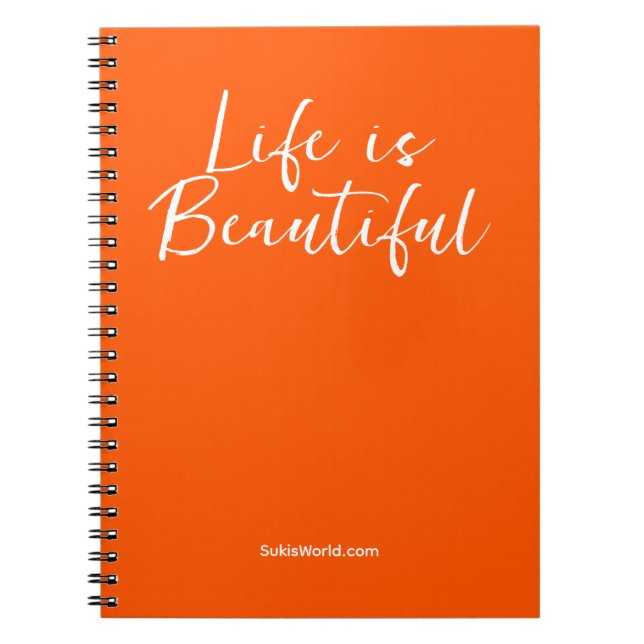 Cuaderno Life Is Beautiful | Blog de Orange Business (Frente)