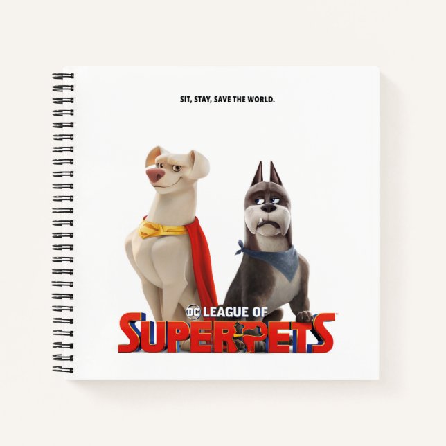 Cuaderno Liga DC de Super Mascotas Arte Teatral (Anverso)