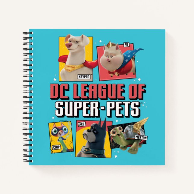 Cuaderno Liga DC de SuperMascotas (Anverso)