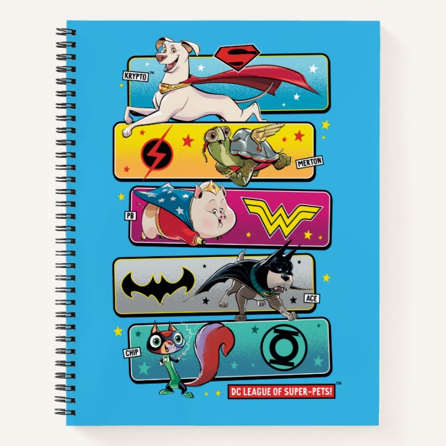 Cuaderno Liga DC de SuperMascotas (Anverso)